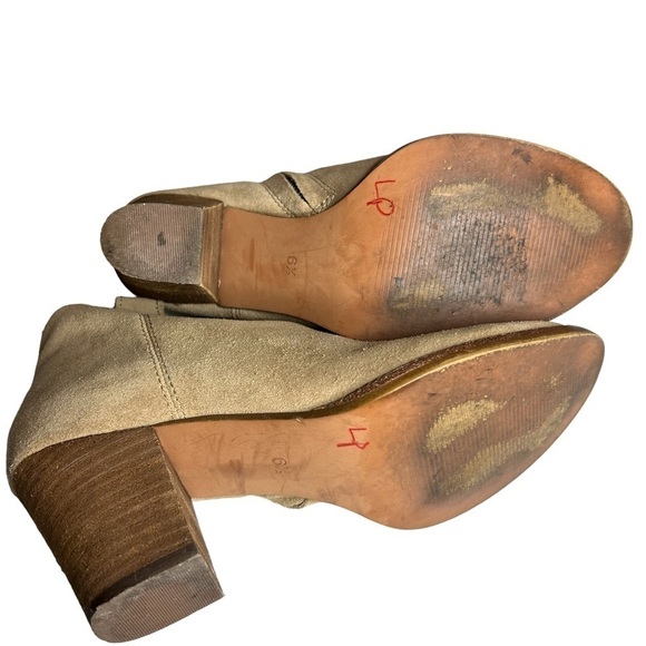 Madewell Billie Boots suede Tan size 6.5 - Picture 12 of 14